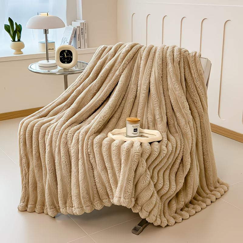 New Traditional Style Rabbit Fleece Quilt, Geometric Pattern, Fantasy Theme